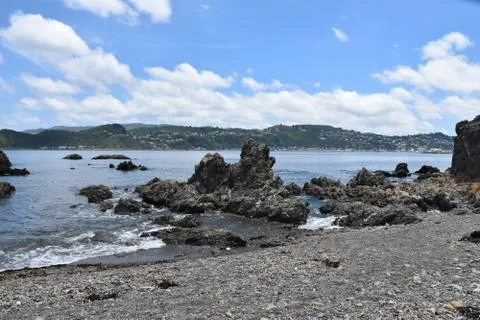 Rocky beach Stock Photos