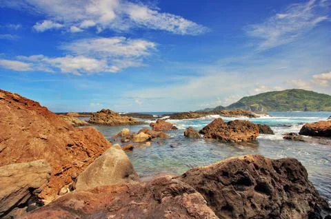 Rocky beach Stock Photos