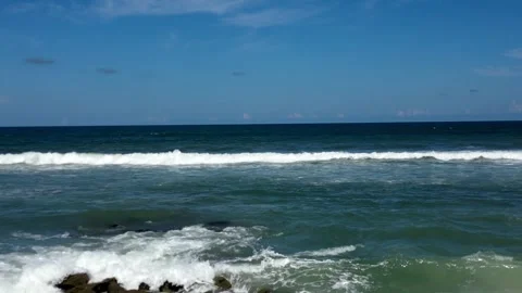 Rocky beach pull back 動画素材 250177751