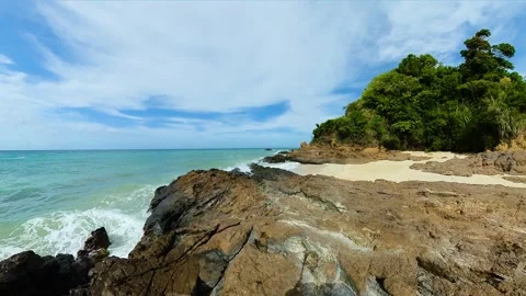 Rocky Beach in Santa Fe, Romblon. Philippines. Stock Footage 310816260