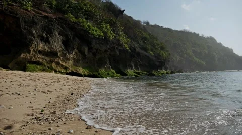 Rocky Beach slow motion Stock Footage 58251639