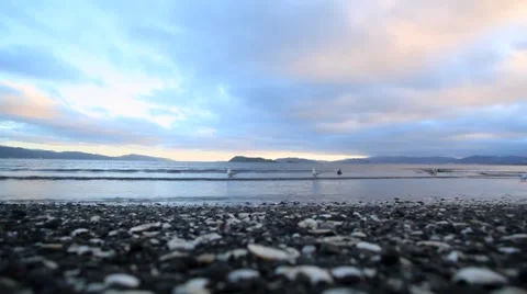 Rocky Beach Time Lapse Stock Footage 49183253
