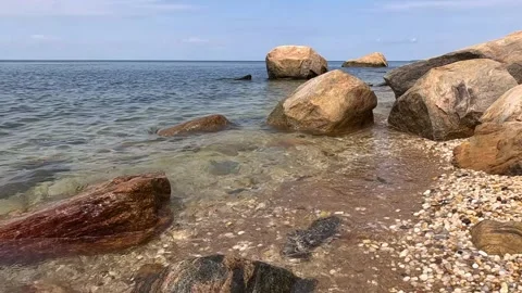 Rocky Beach View Video stock 277100179
