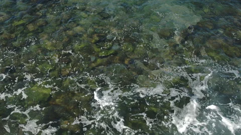 Rocky beach water Stock Footage 40392566