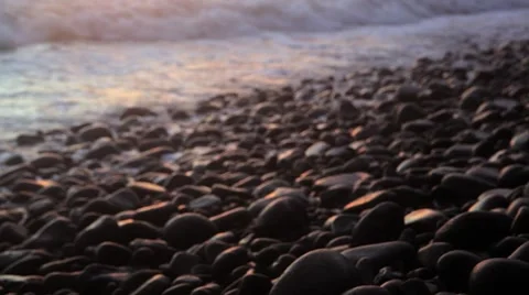 Rocky Beach Waves Stock Footage 47155891