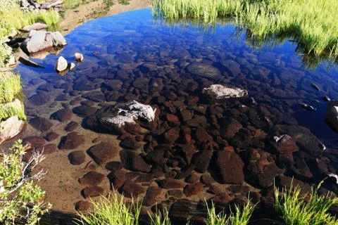 Rocky clear pool Stock Photos