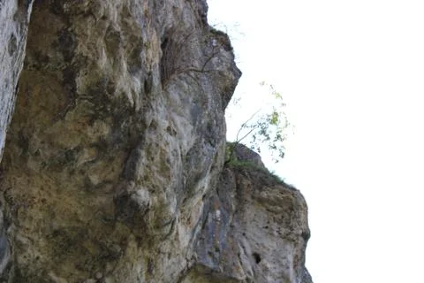 Rocky cliff from the side Stock Photos