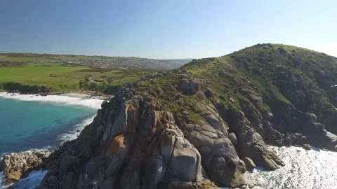 Rocky cliffs aerial 4k Stock Footage 274866399