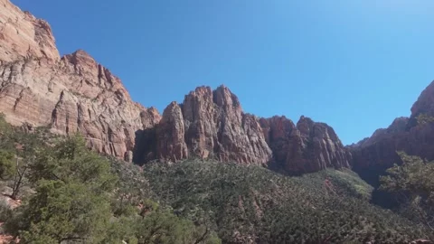Rocky Cliffs and Trees Видео 334687136