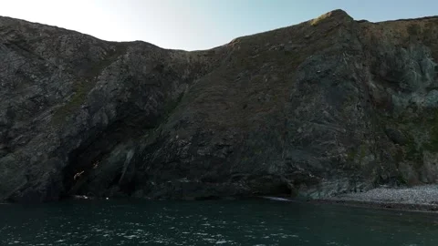 Rocky Cliffs at Dun Briste Downpatrick Head Ireland 4K Stockbeeldmateriaal 333414643