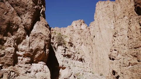 Rocky Cliffs In Gorge In Morocco Stock Footage 146103492