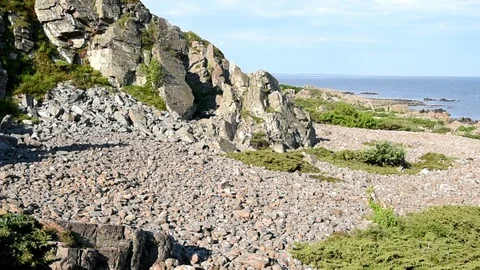 Rocky coast Stock Footage 90841306