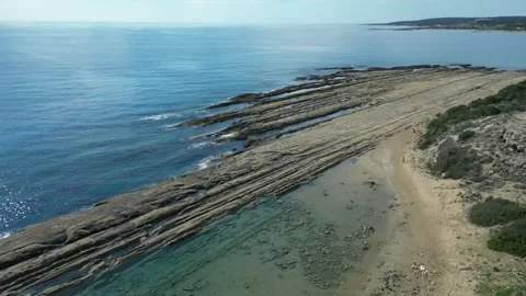 The rocky coast Video stock 265684107