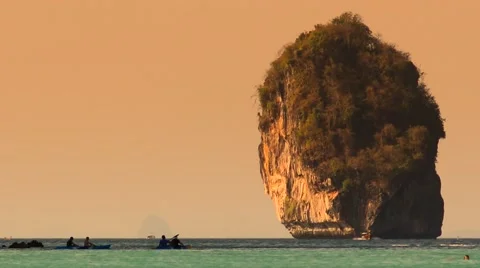 Rocky coast line of Phi Phi islands, Thailand Video stock 61477144