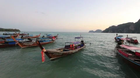 Rocky coast line of Phi Phi islands, Thailand Video stock 61477329