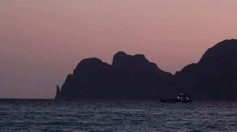 Rocky coast line of Phi Phi islands, Thailand Video stock 61477377