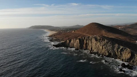 Rocky coast in Mexico Stock Footage 117750703