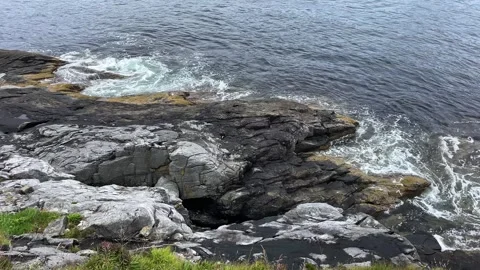 The rocky coast of Norway Video stock 337365073