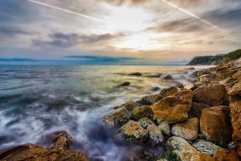 Rocky coast Stock Photos