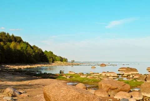 Rocky coast Stock Photos