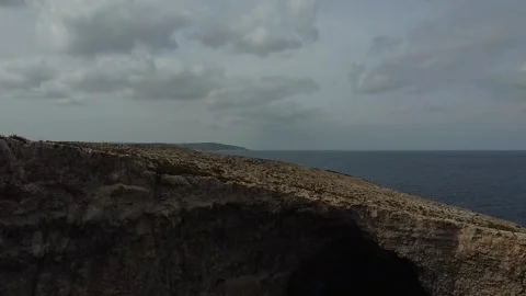 Rocky coast side of Malta Video stock 261302548