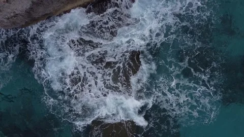 Rocky coast side of Malta Video stock 261302773
