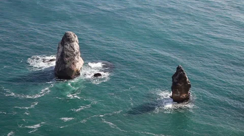 Rocky Coastal Cliffs Stock Footage 61399518