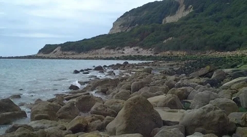 Rocky Coastline Vídeo Stock 8549374
