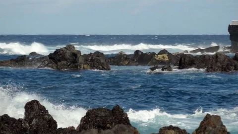 Rocky coastline Video stock 72938121