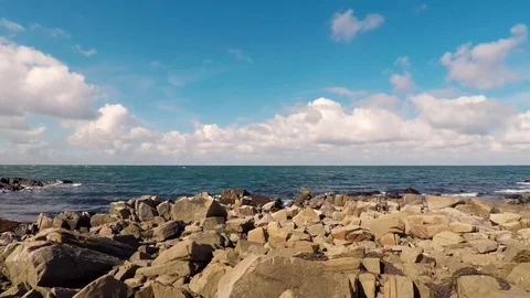 Rocky coastline Stock Footage 75522749