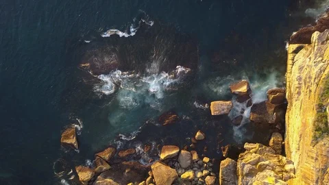 Rocky coastline Stock Footage 94688358
