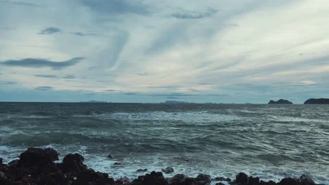 Rocky coastline Stock Footage 132391240