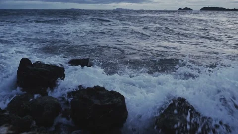 Rocky coastline Stock Footage 132392721