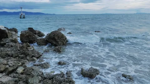 Rocky coastline Stock Footage 132426488