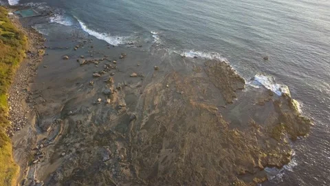 Rocky coastline Stock Footage 138672363