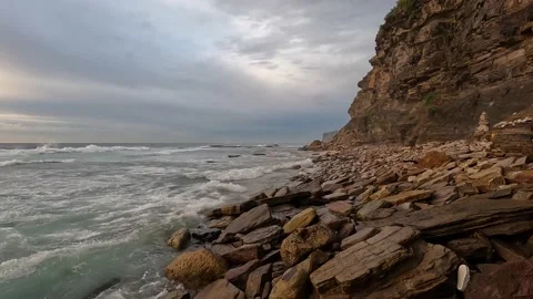 Rocky coastline Stock Footage 187938402