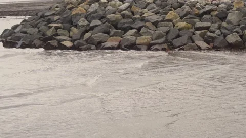 Rocky coastline Video stock 218433373