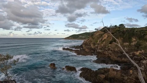 Rocky Coastline Stock Footage 222178363