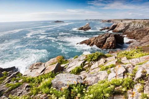 Rocky coastline Stock Photos