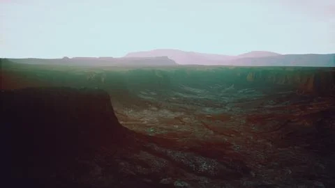 Rocky desert at dramatic sunrise Stock-Illustration