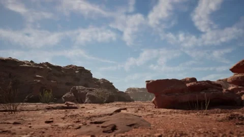 Rocky desert ground Stock Footage 327480051