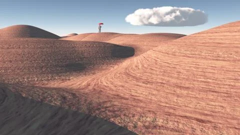 Rocky desert Stock Illustration