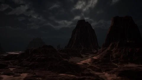 Rocky Desert Landscape 스톡 일러스트