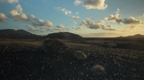 Rocky Desert Sunset Stock-Footage 38738512