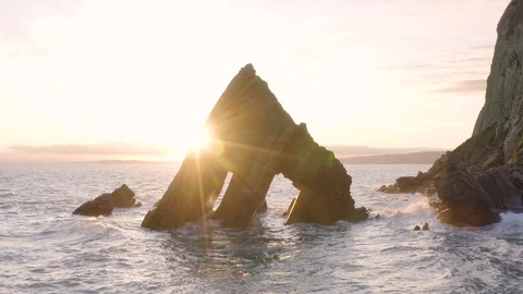 Rocky Devon Coast 2 Stock Footage 126116852