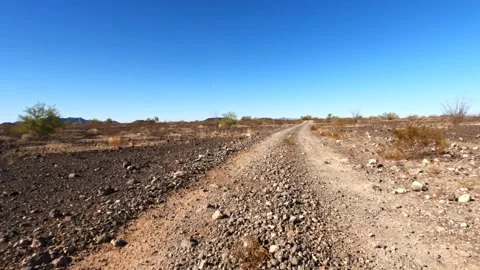 Rocky dirt road with technical trail off road SUV action hyperlapse POV Stock Footage 147244436