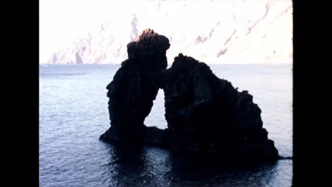 Rocky Formation in Ocean Video stock 278216942