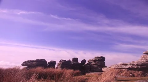 Rocky &amp; Grassy Landscape Stock Footage 47779149