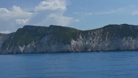 Rocky High Shoreline Stock Footage 77355834