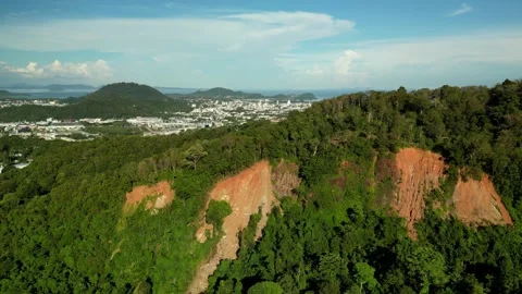 Rocky hill. Drone Stock Footage 294693384